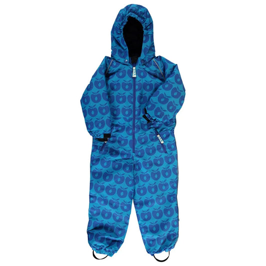 Snowsuit With Apples Ocean Blue