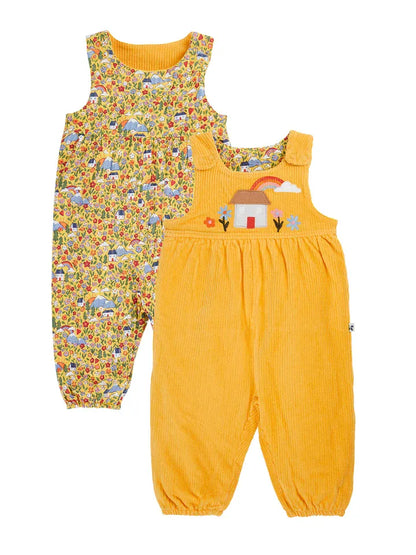 Catrin Reversible Dungarees Bumble/ Highland Houses