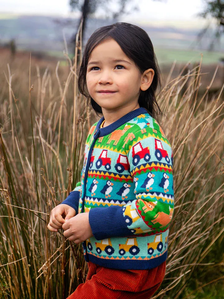 Robyn Fairisle Cardigan Farm Fair Isle