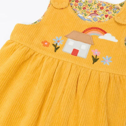 Catrin Reversible Dungarees Bumble/ Highland Houses