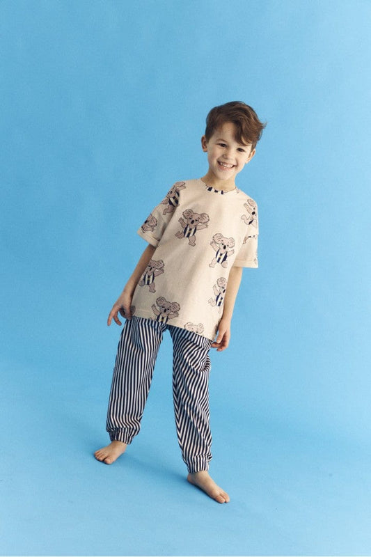 Stripes Navy Sweatpants