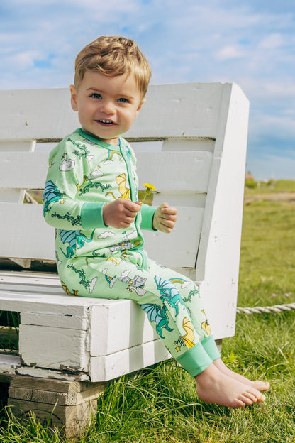 Dreamland Long Sleeve Sleepsuit Light Lily
