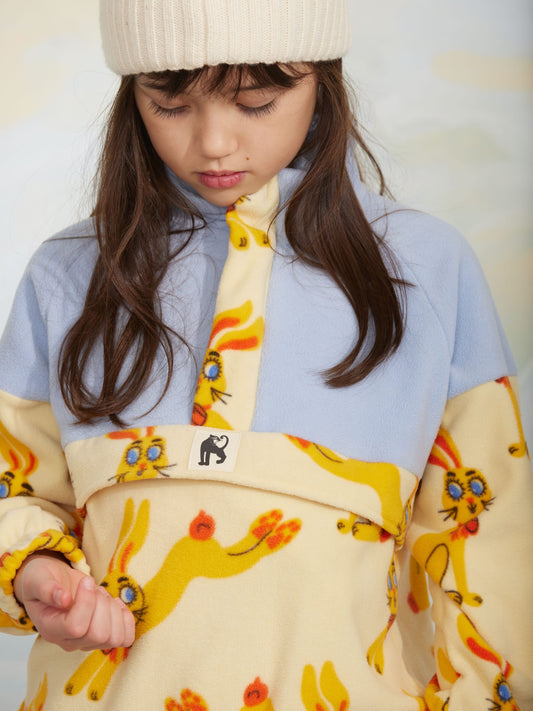 Rabbits Fleece Halfzip Sweater