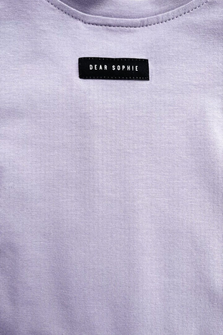 Dear Sophie Shell Puff Short Sleeve Top Violet