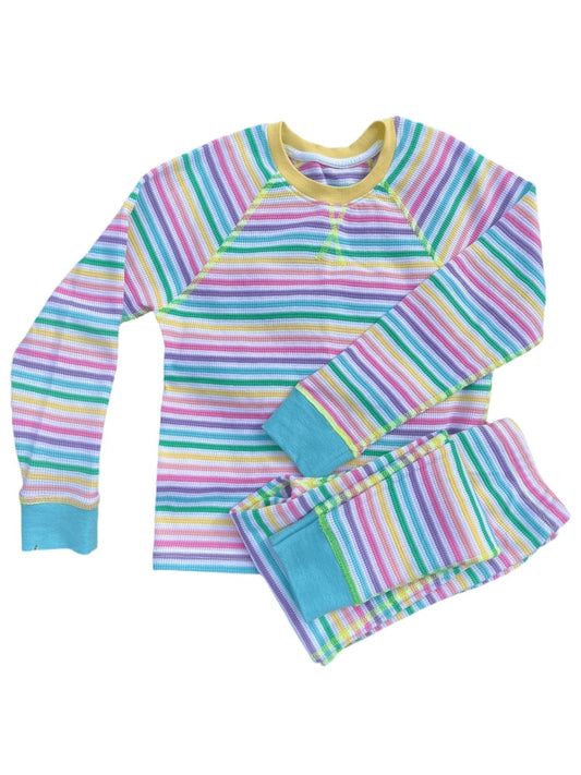 Pastel Stripe Candy Stripe Waffle Cotton Set