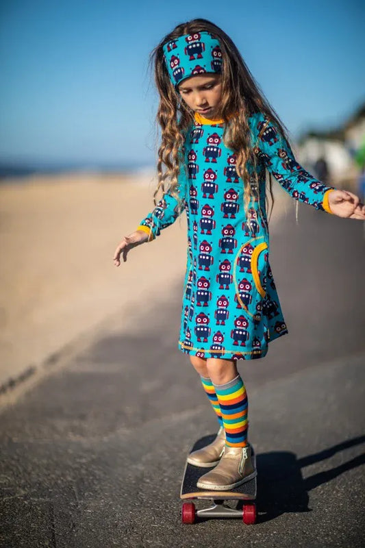 Bamboo Rainbow Stripe Knee High Socks