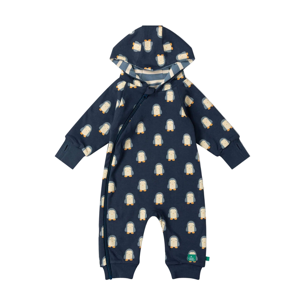 Blue Penguins Reversible Organic Hooded Snug Suit