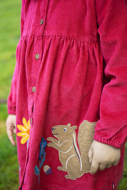 Coco Squirrel Cord Dress