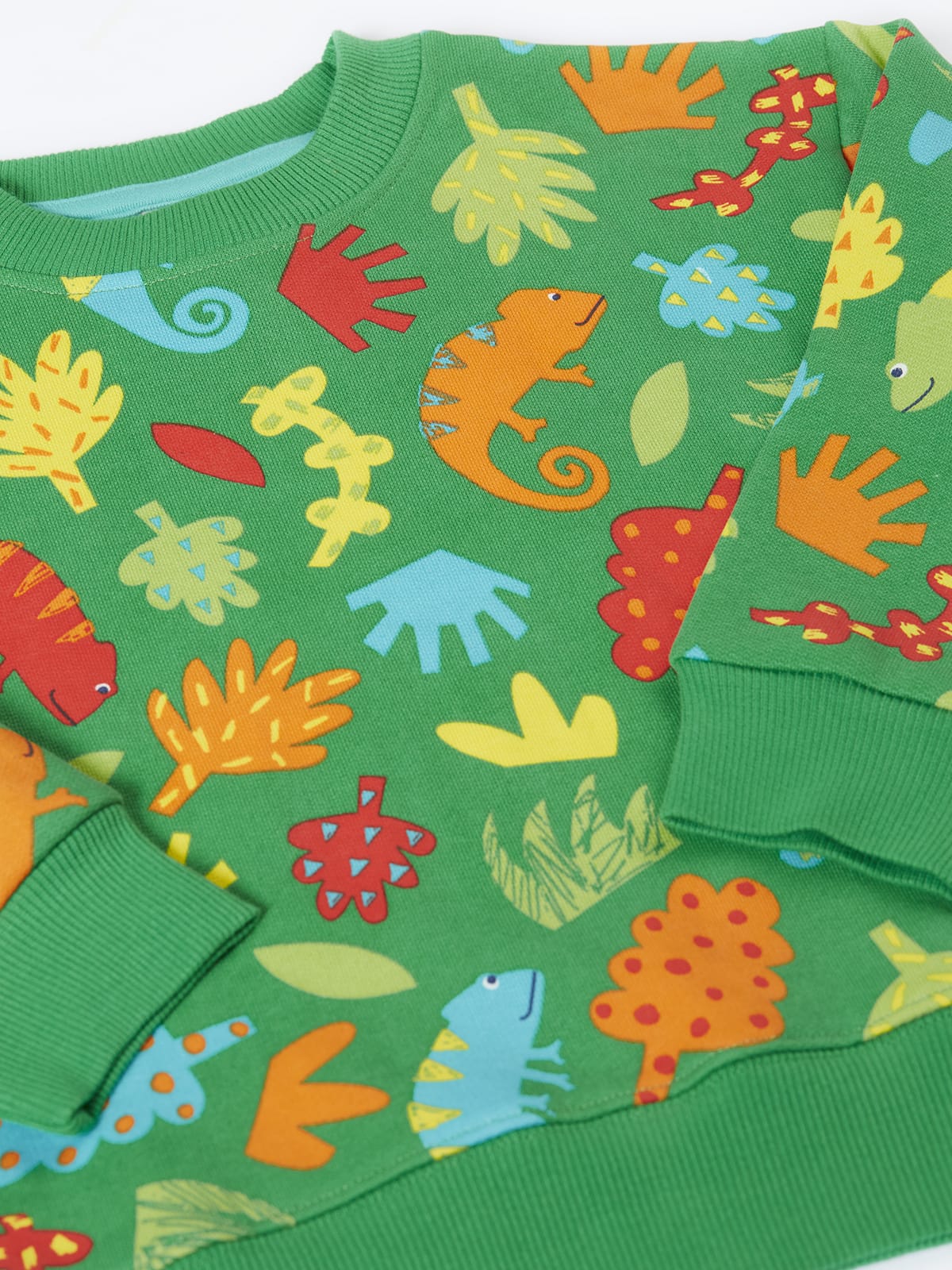 Frugi Superb Sweatshirt Chameleon Camp