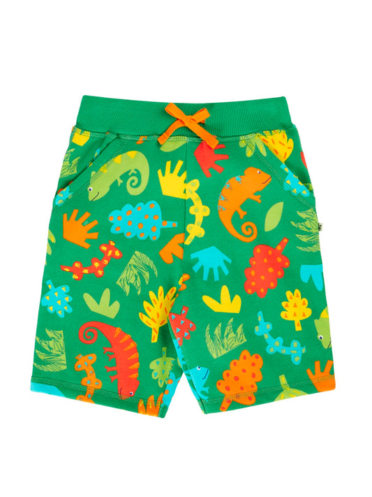 Frugi Samson Printed Shorts Chameleon Camp