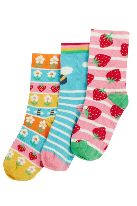 Rock My Socks 3 Pack Strawberry