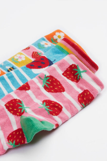 Rock My Socks 3 Pack Strawberry