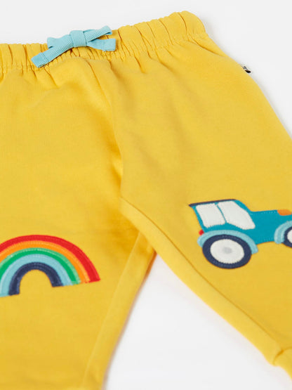 Frugi Character Joggers Bumblebee/Tractor
