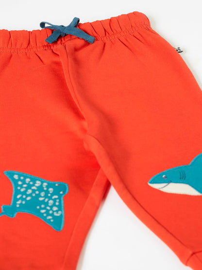 Frugi Character Joggers Papaya/Sealife