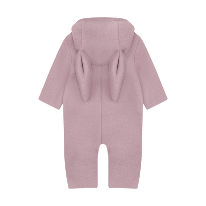 Huttelihut Pram Suit With Bunny Ears Merino Wool Fleece