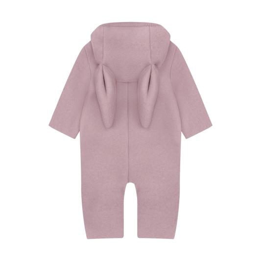 Huttelihut Pram Suit With Bunny Ears Merino Wool Fleece
