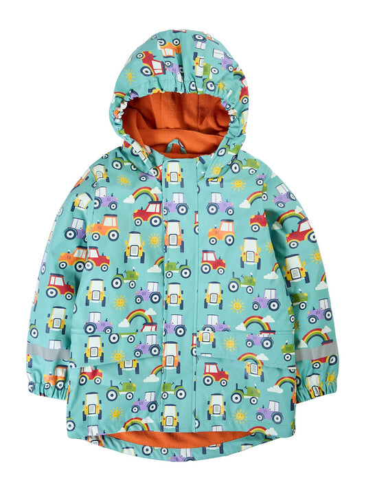 Frugi Terrific Tractors Puddle Buster Coat