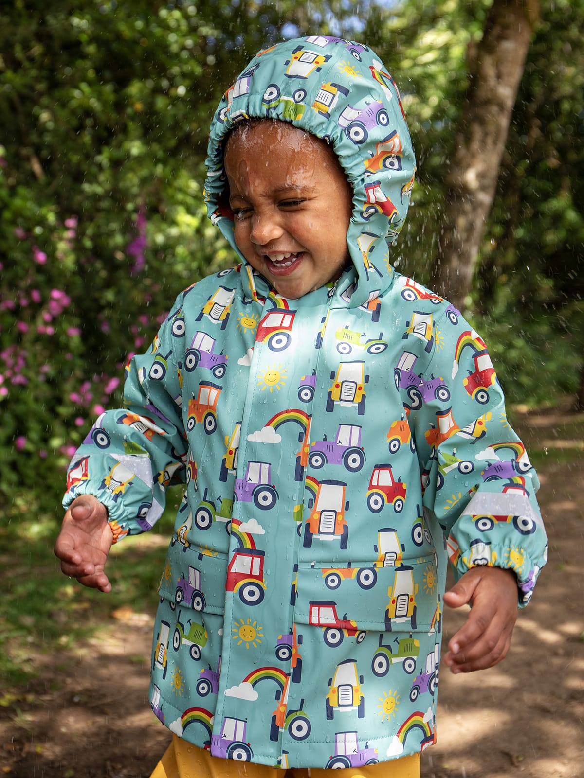 Frugi Terrific Tractors Puddle Buster Coat