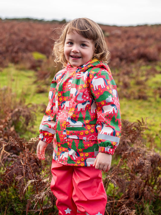 Frugi Purrfect Ponies Puddle Buster Coat