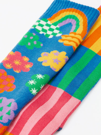 Brilliant Boot Socks 2 Pack Fun Frenzy Multipack