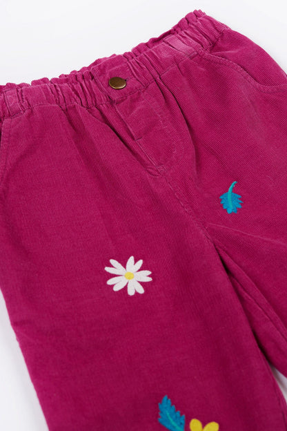 Callie Paperbag Trousers Damson/Flora