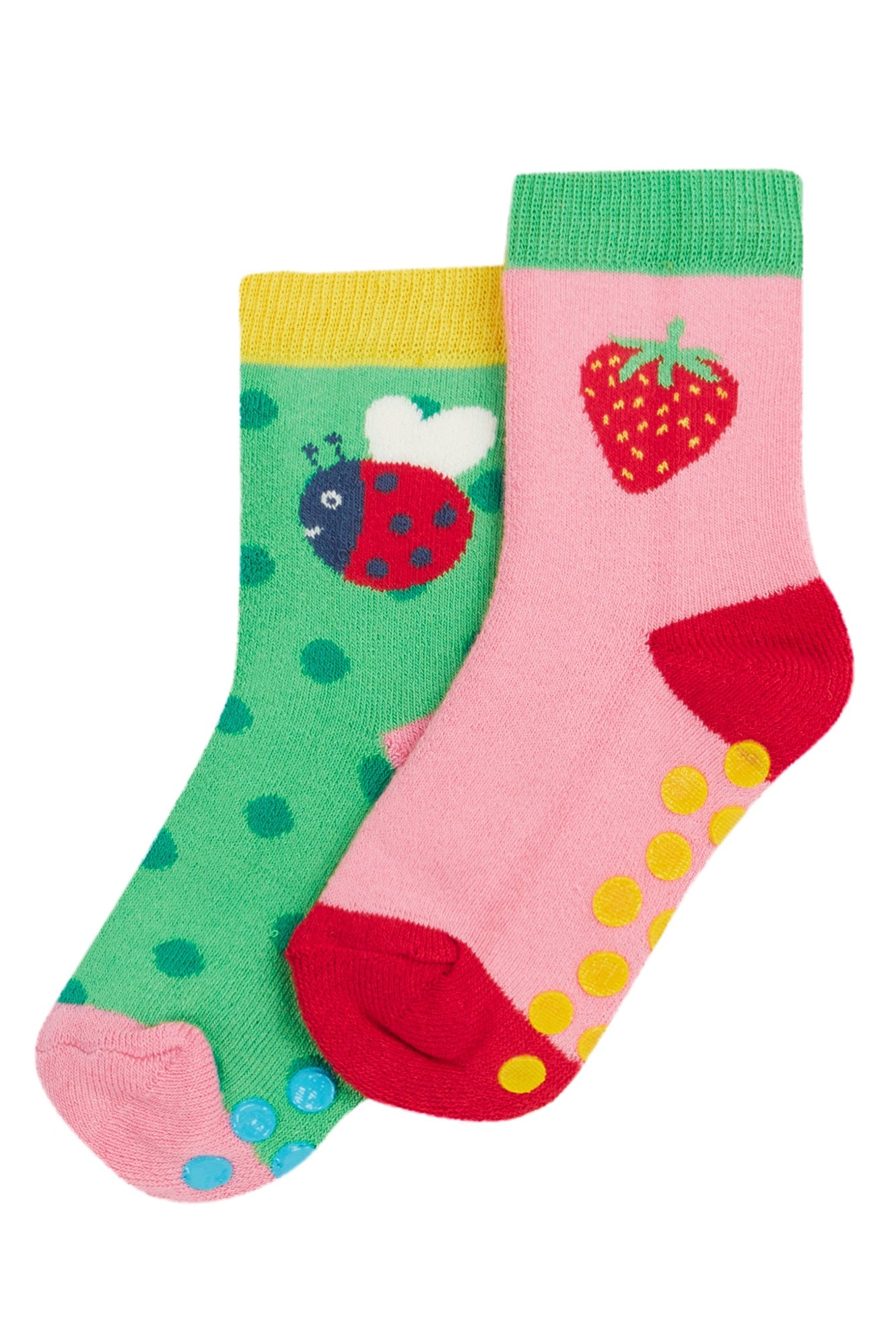 Grippy Strawberry Socks 2 Pack