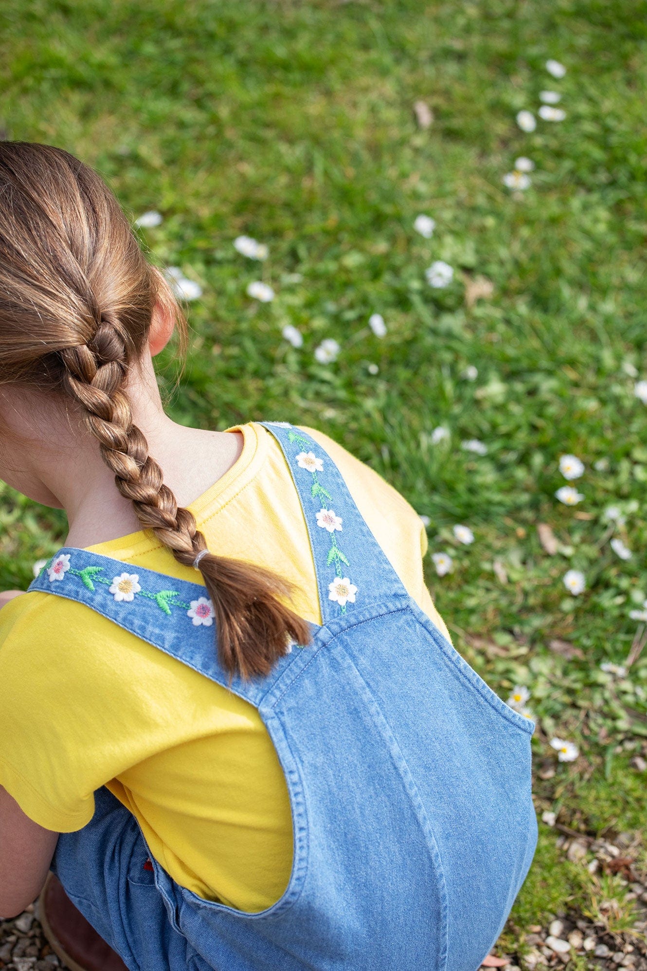 Hazel Denim Dungaree Rainbow