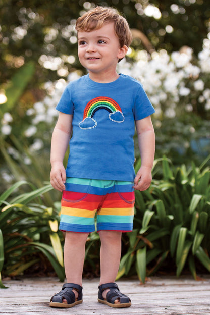 Little Stripy Shorts Rainbow Stripe