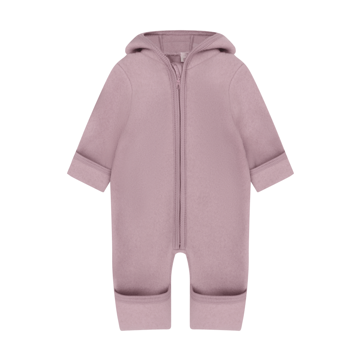 Huttelihut Pram Suit With Bunny Ears Merino Wool Fleece