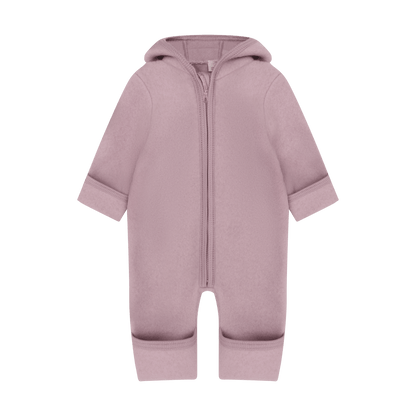 Huttelihut Pram Suit With Bunny Ears Merino Wool Fleece
