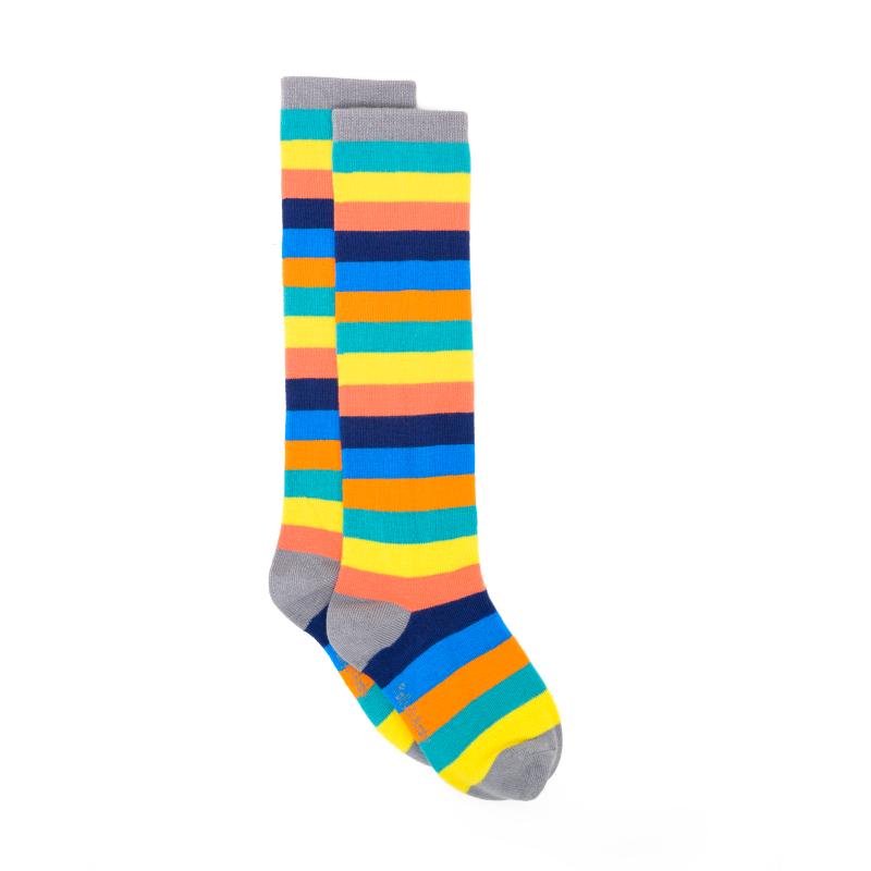 Polly & Andy Bamboo Seam Free Rainbow Stripe Knee High Socks| Vara Barn