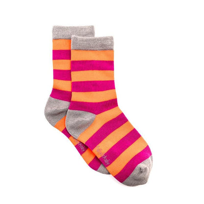 Bamboo Pink & Purple Socks (seamless toe)