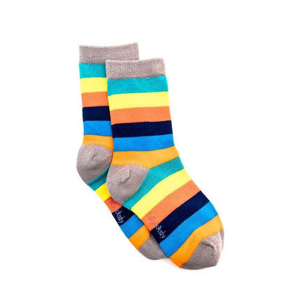 Bamboo Seam Free Rainbow Stripe Sock