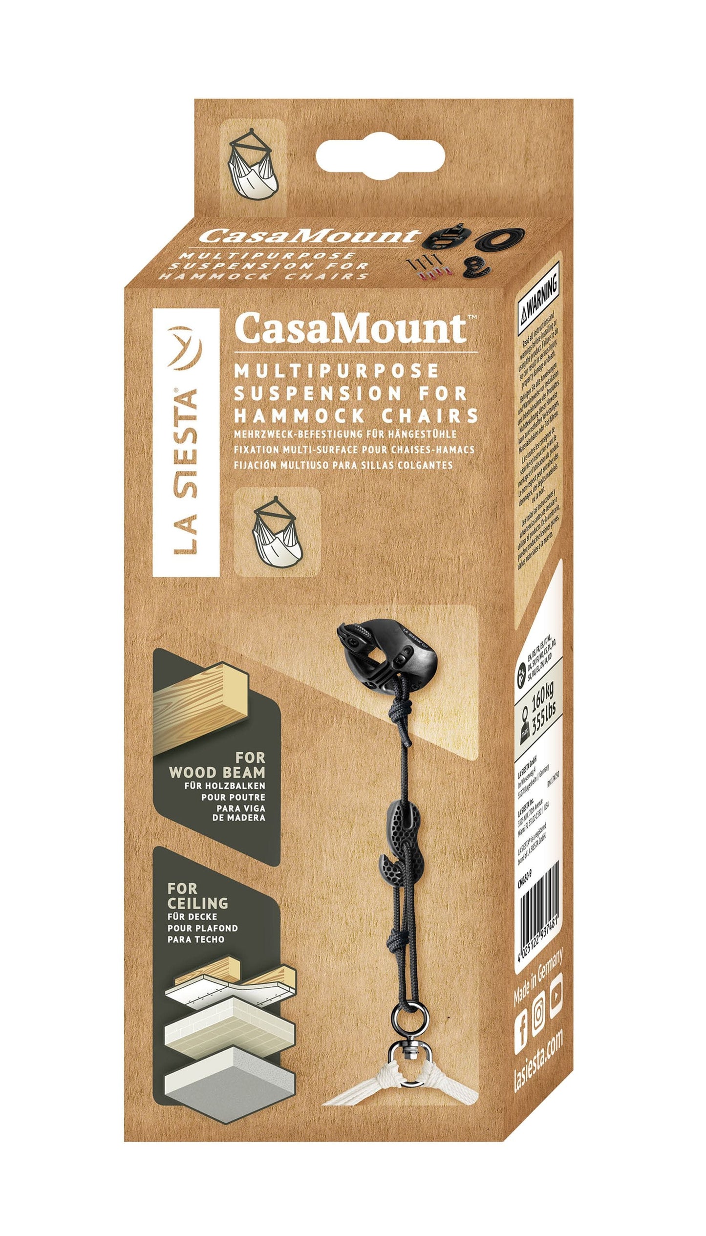 Casa Mount Multipurpose Suspension Set for Hammock Chairs