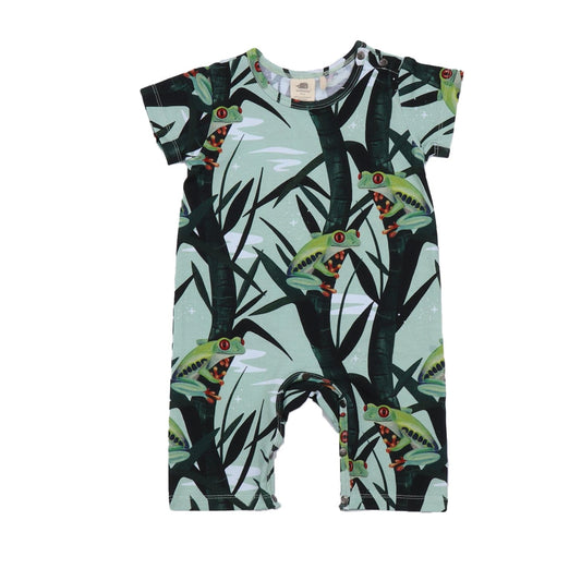 Red Eyed Tree Frogs  Short Beach Romper [only 0-3 Months left]
