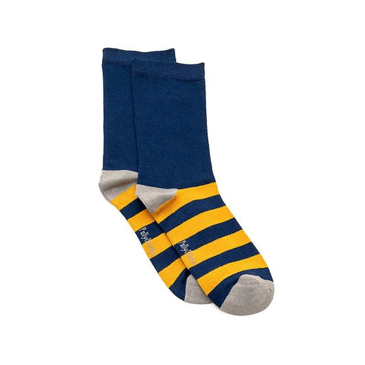 [Adult]Soft Top Seamless Bamboo Sneaky Sock Navy